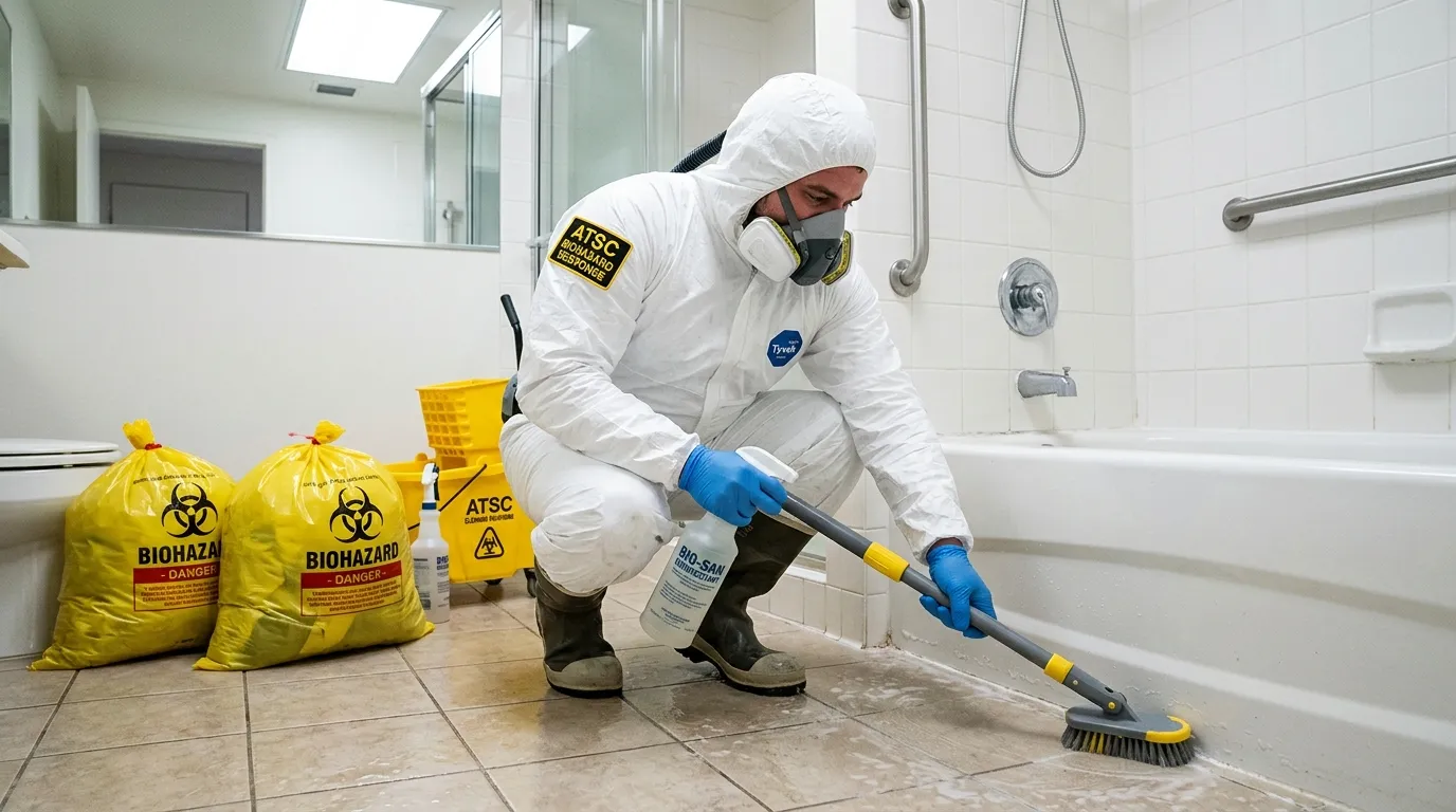 Decontamination equipment deployed for Blood Cleanup in Bayport